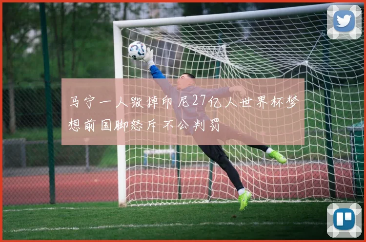 马宁一人毁掉印尼27亿人世界杯梦想前国脚怒斥不公判罚